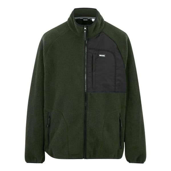 Regatta Mens Frankie Borg Fleece Jacket - Dark Khaki