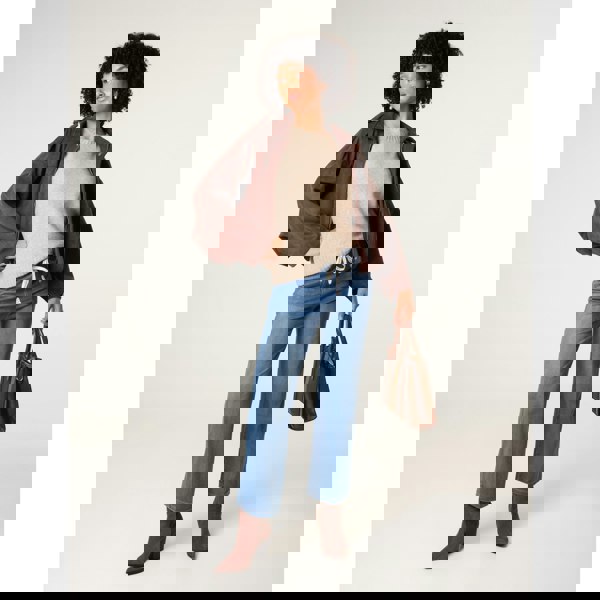 Blue Vanilla Elasticated Waist Jeans With Tie