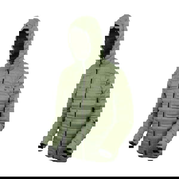 Regatta Mens Marizion Baffled Hooded Padded Jacket - Oil Green - 