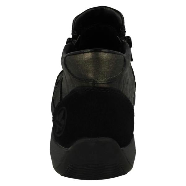 Rieker Ladies Rieker Fleece Lined Dual Zipped Ankle Boots N1152