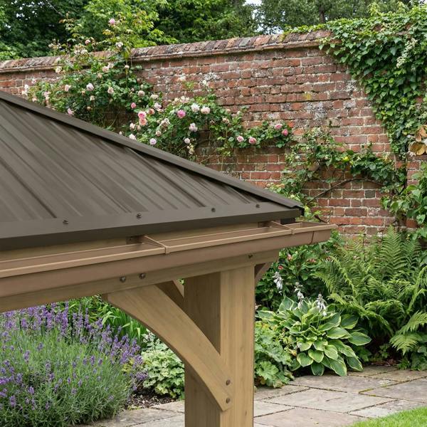 Rain Gutter Kit for 12ft x 10ft Meridian Gazebo Gazebo Gutter 1
