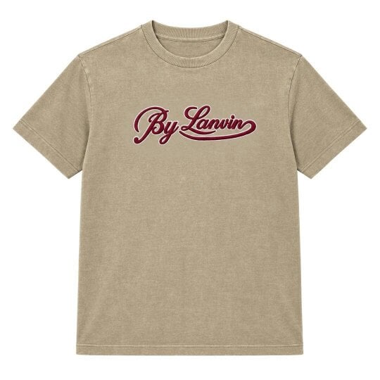 By Lanvin Script Logo Taupe T-Shirt