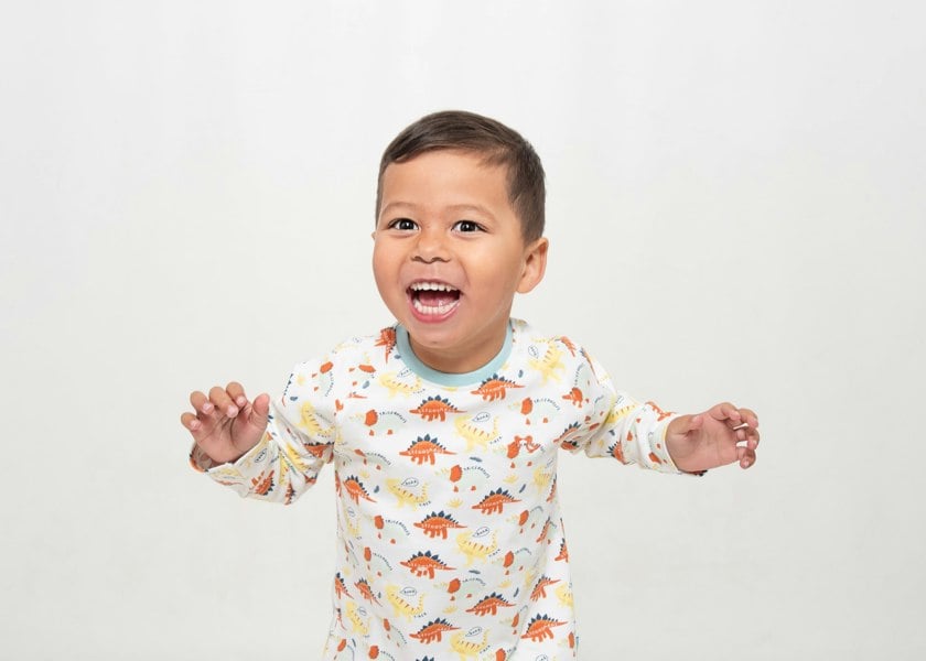 Luca and Rosa Toddler boy pyjamas - dinosaur print