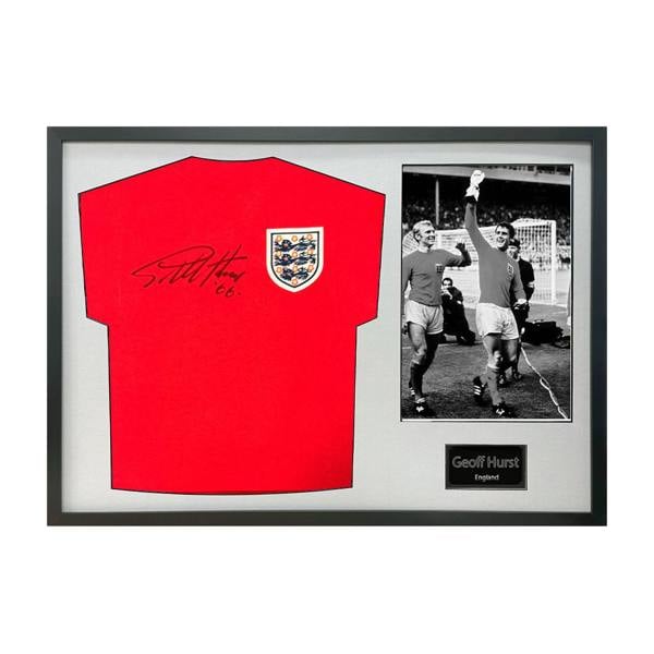 Geoff Hurst Signed England '66 Shirt Classic Frame