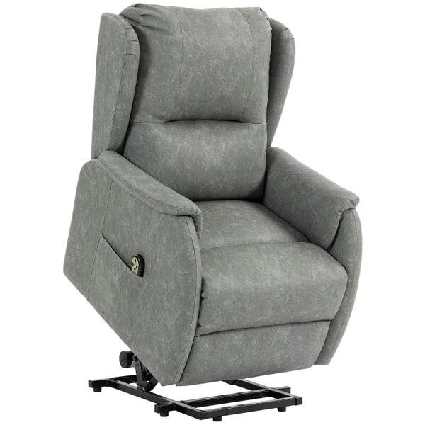 Power Lift Recliner Chair, Dual Motor Electric Lift Chair for Elderly with Remote Control, Grey