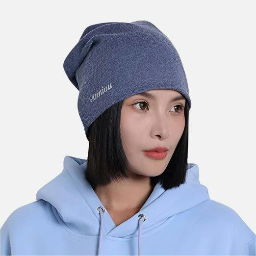 Anniou Soft Slouchy Beanie Hat - Gray Blue - One Size(56-60cm)