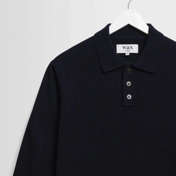 Wax London Lawrie Soft Merino Wool Polo