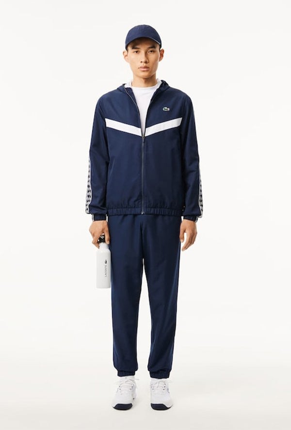 Lacoste Men's Tennis Monogram Track Jacket - Navy