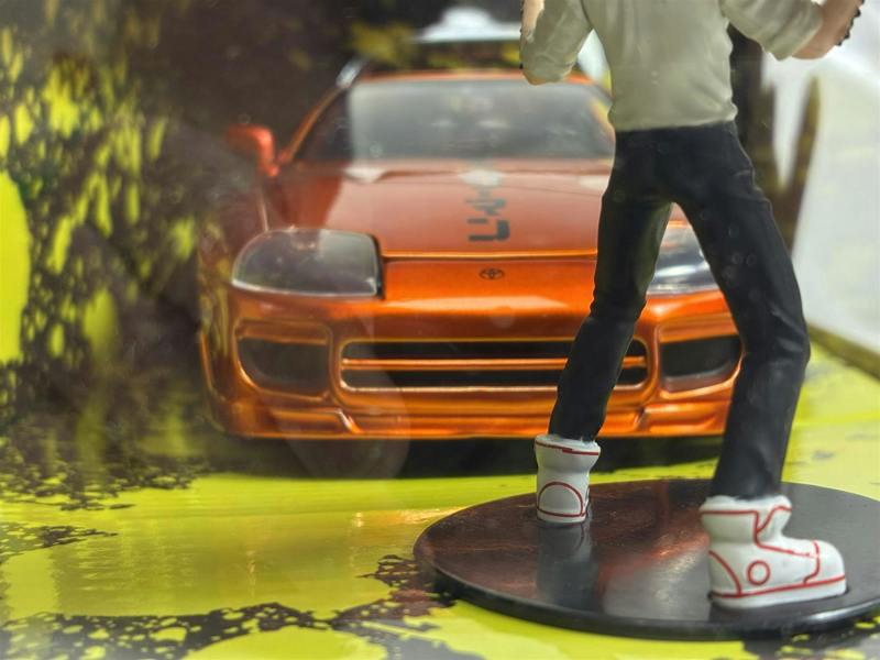 MCSlots Chainsaw Man Figure and 1995 Toyota Supra 1:24 Scale Jada 253255086 35181