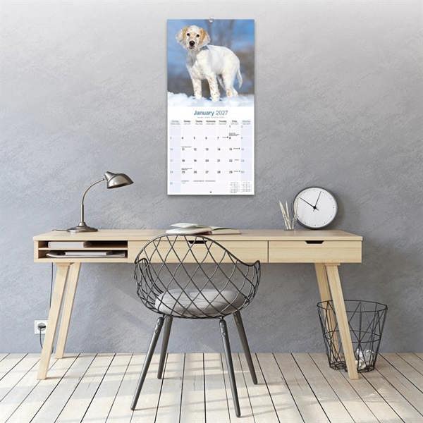 English Setter Calendar 2027, Wall Calendars, Month To View, Dogs, Gift
