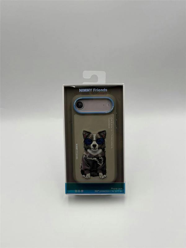 Nimmy Friends Nimmy Glasses Cool Dog Case with MagSafe for iPhone 17 Air 6.5" Grey Blue - N-YJ-IP17-AIR-028