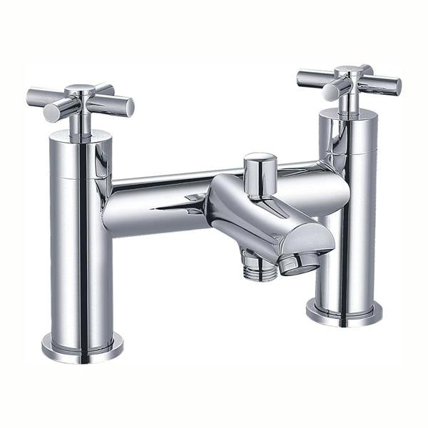 Flode Isak | Bath Shower Mixer Tap | Including Handset and Holder | Chrome