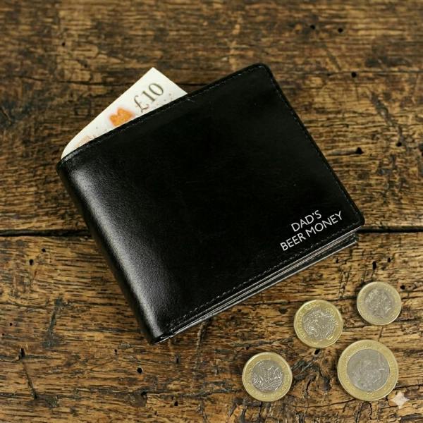 Abode Home & Gifts Personalised Message Leather Wallet