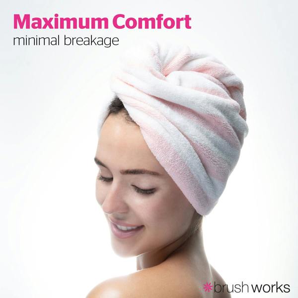 Brushworks Luxury Hair Towels - 2 Pack