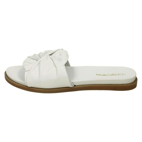 Leather Collection Ladies Leather Collection Twisted Vamp Mules F00203