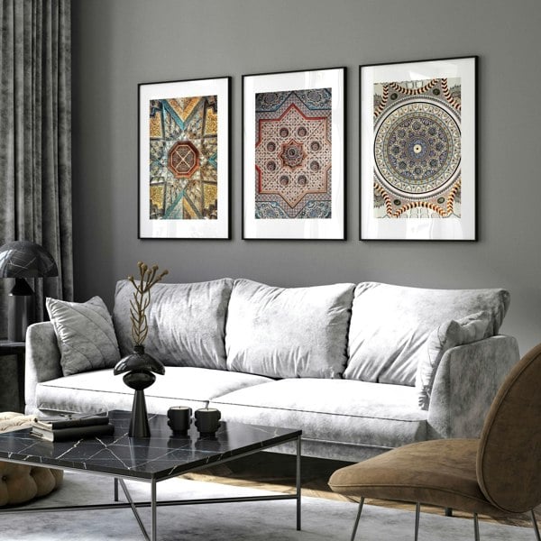 Islamic wall art frames | Set of 3 wall art prints