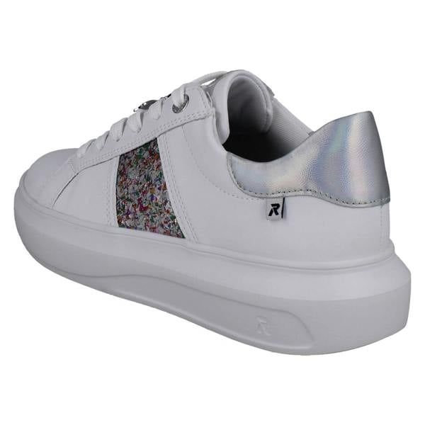 Rieker Ladies Rieker Revolution Stone Chip Panel Platform Trainers W1202