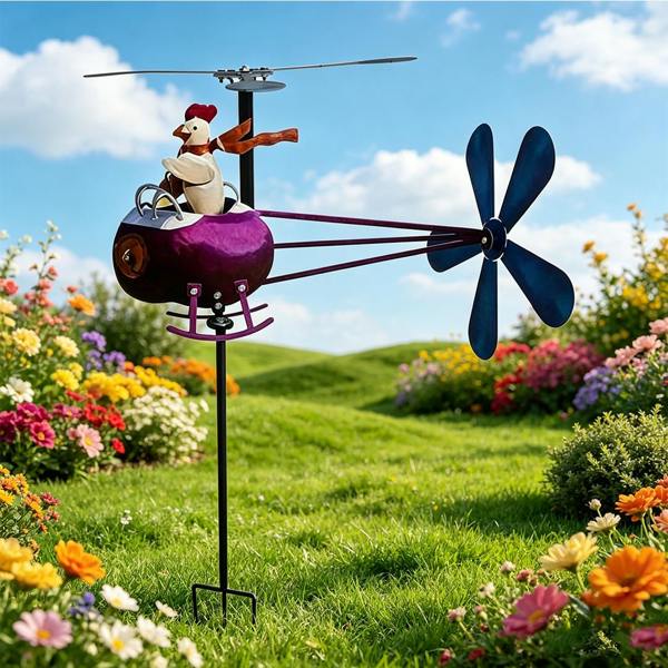 Leaper Rotatable Windmill Stake for Garden Decoration