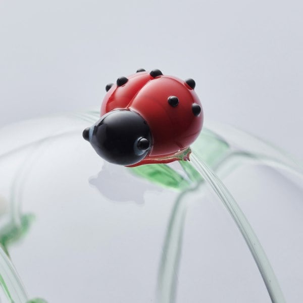 10cm Glass Globe - Wildlife Collection - Ladybird