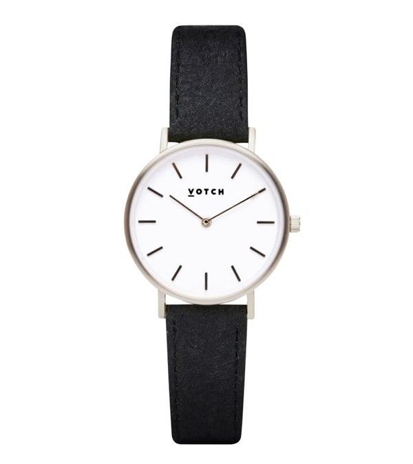 Votch Silver & Piñatex Watch | Petite