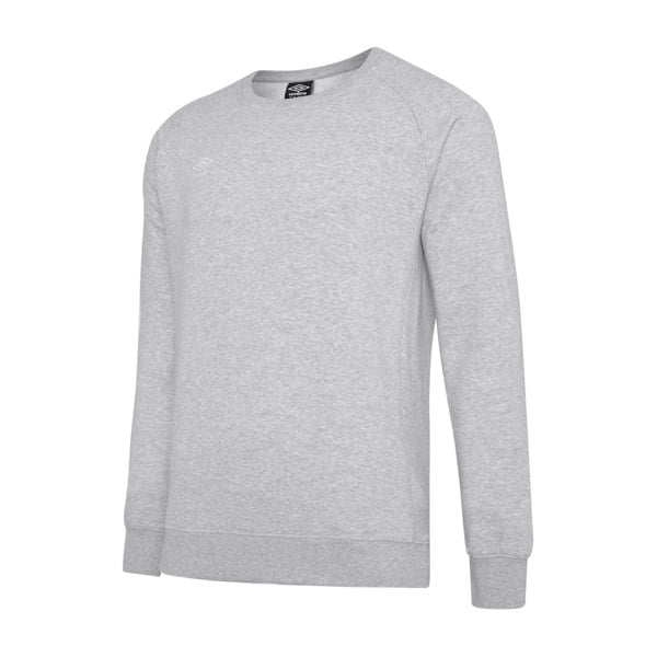 Umbro Mens Club Leisure Sweatshirt - Grey Marl/White