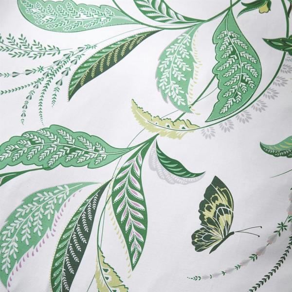 Sara Miller Fern Garden Spring Green Super King Duvet Cover Set