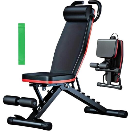 Havendro Weight Bench Adjustable Foldable Strength Training Full Body Workout Incline Gym