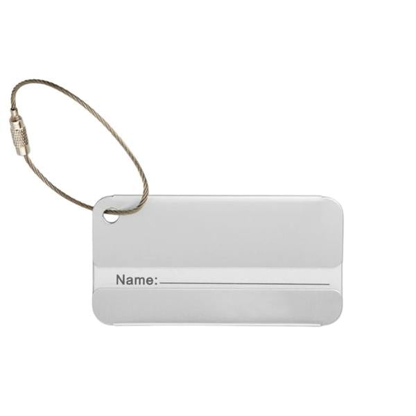 MidOcean Taggy Aluminium Luggage Tag - Matt Silver - 