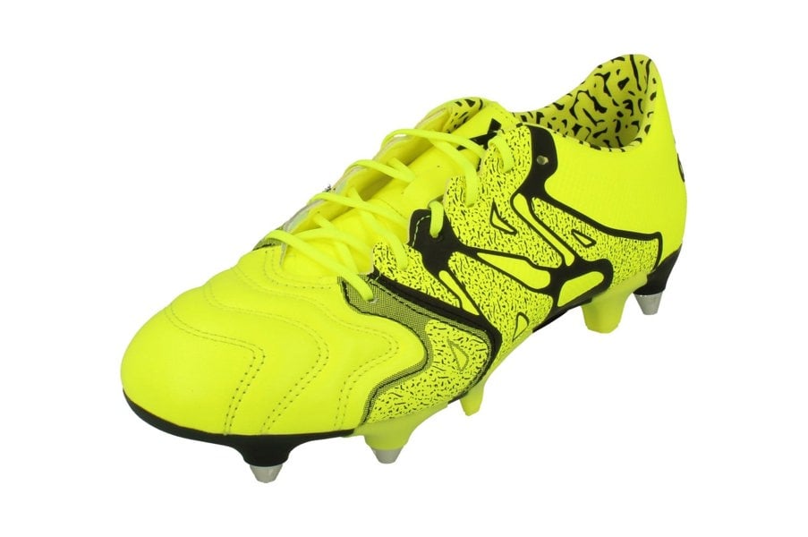 Adidas X 15.1 SG Leather Mens Football Boots  - Yellow Black B26973 - Photo 0