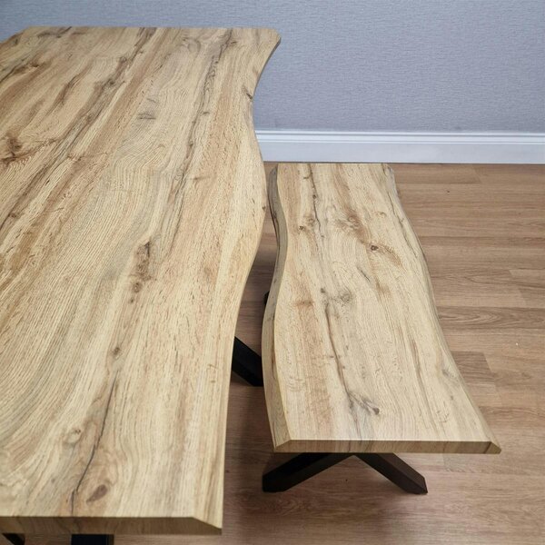 Kosy Koala Dining Table Set with 2 Black Chairs and 1 Bench Kitchen Dining Room Furniture