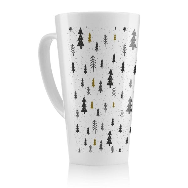 Benjamin Tate Design Winter Graphic Dining Latte Mug