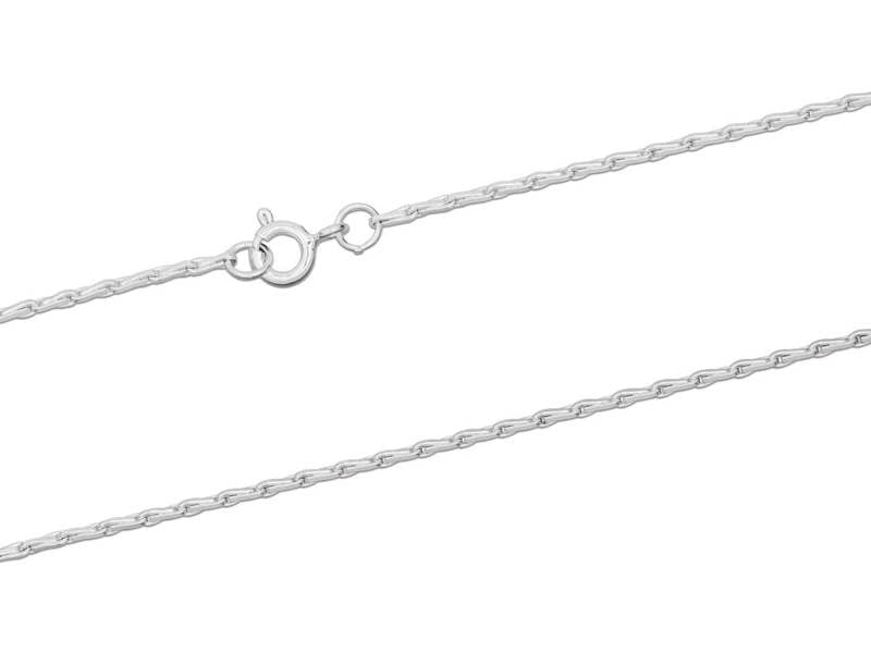 Cooksongold 925 Sterling Silver 1.5mm Barleycorn Necklace Chain