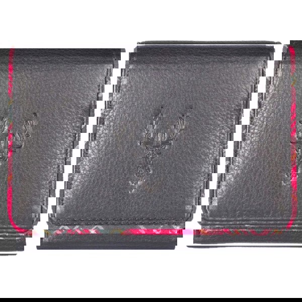 Mala Leather Braemar Country Stag Coin zip around purse