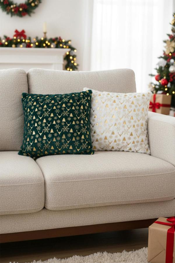 Living and Home Christmas Themed Plush Throw Pillows