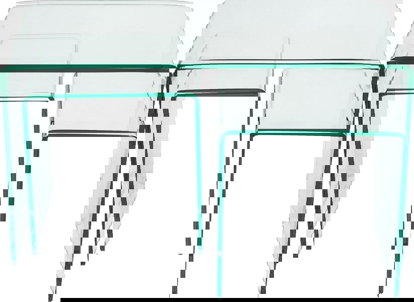 That's Furniture Modena Bent Glass Coffee Table Set for Living Room