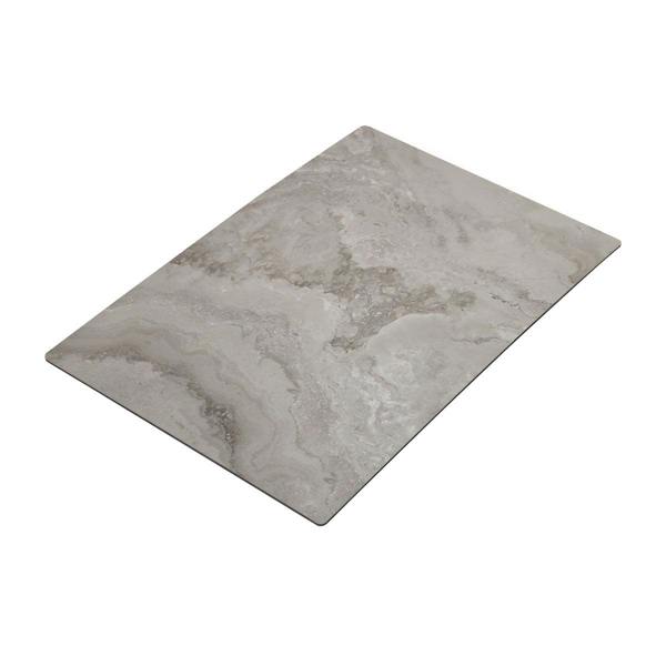Britwall Luxurious High-Gloss SPC Wall Panel in Marble Gray Design Size:1220 x 2440 x 4 mm (Pack of 2)
