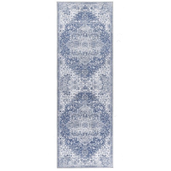 The Rugs Washable Garda Blue Rug | Practical Home Decor