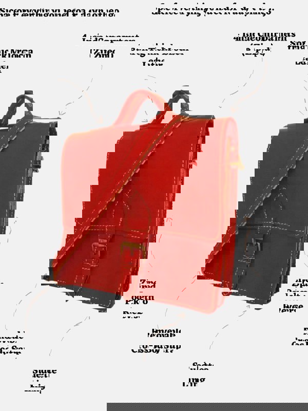 Berber Leather The Casablanca Mini Satchel in Red