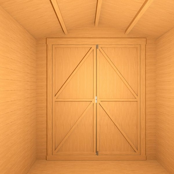 Shire Bradley 7x7 Log Cabin 19mm interlock Cladding - Best Shed