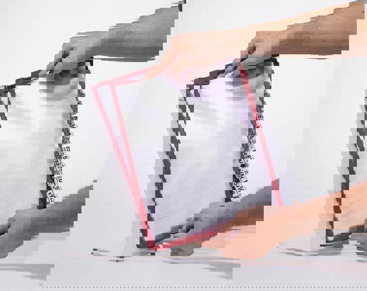 Durable VARIO TABLE 10 Display Panel Desk Stand | 10 Panels | A4 Black