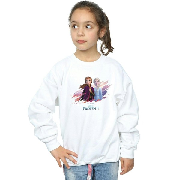 Disney Girls Frozen 2 Elsa And Anna Nature Is Beautiful Sweatshirt - White