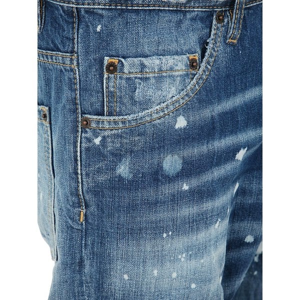 DSQUARED2 S71LB1077 S30309 BOSTON JEAN 470 NAVY BLUE JEANS Mens 48