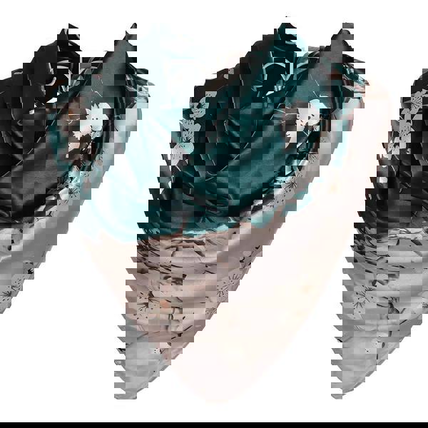 Anyyou Fashion Premium Satin Square Scarf – Green 646 Silk-Feel Neckwrap for Women