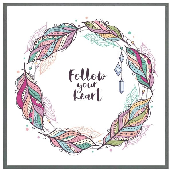 Benjamin Tate Design Follow your heart (picture Frame)
