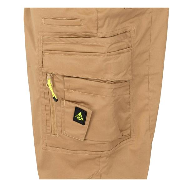 Dunlop Mens Cotton Blend Cargo Trousers - Beige - 