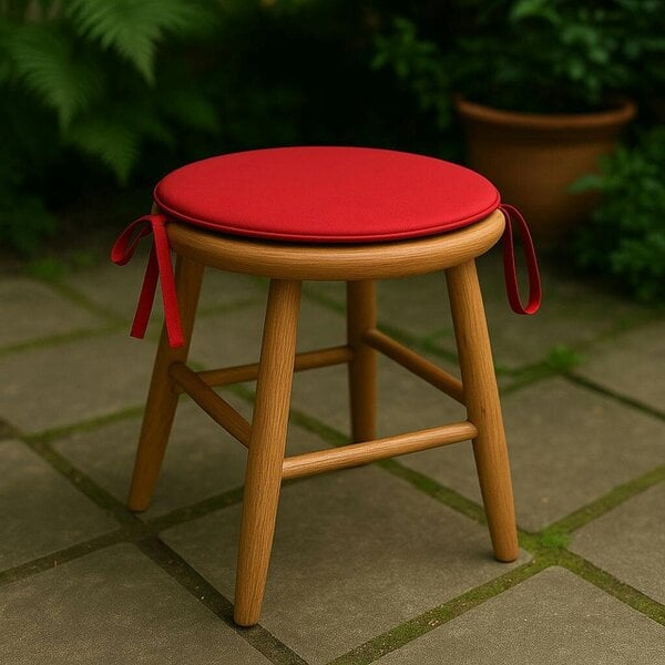 Night Zone Waterproof Round Seat Cushion 35 cm – Indoor & Outdoor Garden Patio Chair Pad