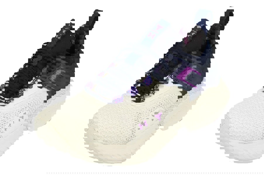 Under Armour Womens Project Rock 5 Disrupt Trainers 3026207  102 - White Navy 102 - Photo 0