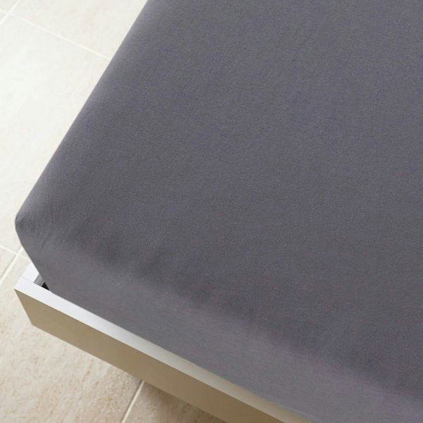 Berkfield Jersey Fitted Sheet Anthracite 160x200 cm Cotton