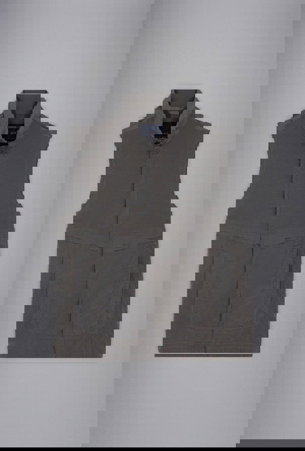 Paul & Shark Men's Garment Dyed Nylon Gilet - Grey