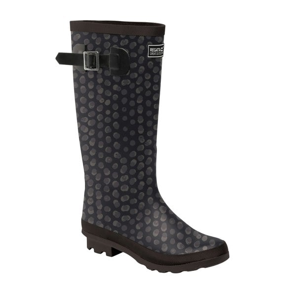 Regatta Womens/Ladies Ly Fairweather II Tall Durable Wellington Boots - Black Print